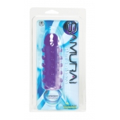 Закрытая фиолетовая насадка с пупырышками SAMURAI PENIS SLEEVE PURPLE - 14,5 см. - NMC - в Петропавловске-Камчатском купить с доставкой