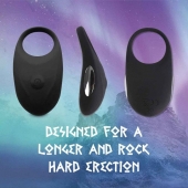 Черное эрекционное виброкольцо Thor Cockring - FeelzToys - в Петропавловске-Камчатском купить с доставкой