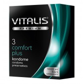 Контурные презервативы VITALIS PREMIUM comfort plus - 3 шт. - Vitalis - купить с доставкой в Петропавловске-Камчатском