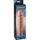 Телесная насадка Fantasy X-tensions Perfect 2  Extension - 20,3 см. - Pipedream - в Петропавловске-Камчатском купить с доставкой