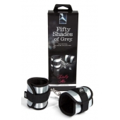 Серо-черные наручники Totally His - Fifty Shades of Grey - купить с доставкой в Петропавловске-Камчатском