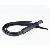 Черная кожаная плеть  Клео  - 60 см. - Sitabella - купить с доставкой в Петропавловске-Камчатском