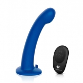 Синяя насадка Remote Control P-Spot G-Spot с черными трусиками - 20 см. - Pegasus - купить с доставкой в Петропавловске-Камчатском