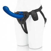 Синяя насадка Remote Control P-Spot G-Spot с черными трусиками - 20 см. - Pegasus - купить с доставкой в Петропавловске-Камчатском