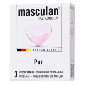 Супертонкие презервативы Masculan Pur - 3 шт. - Masculan - купить с доставкой в Петропавловске-Камчатском