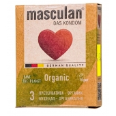 Экологически чистые презервативы Masculan Organic - 3 шт. - Masculan - купить с доставкой в Петропавловске-Камчатском