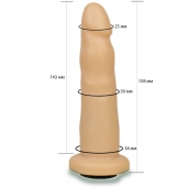 Телесная насадка Harness - 15,8 см. - LOVETOY (А-Полимер) - купить с доставкой в Петропавловске-Камчатском