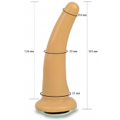Телесная гладкая насадка Harness - 13,3 см. - LOVETOY (А-Полимер) - купить с доставкой в Петропавловске-Камчатском