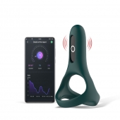 Изумрудное виброкольцо Magic Motion Rise с подхватом мошонки - Magic Motion - в Петропавловске-Камчатском купить с доставкой