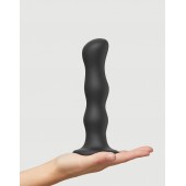 Черная насадка Strap-On-Me Dildo Geisha Balls size XL - Strap-on-me - купить с доставкой в Петропавловске-Камчатском