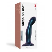 Темно-синяя насадка Strap-On-Me Dildo Plug Snaky size M - Strap-on-me - купить с доставкой в Петропавловске-Камчатском