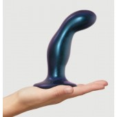 Темно-синяя насадка Strap-On-Me Dildo Plug Snaky size M - Strap-on-me - купить с доставкой в Петропавловске-Камчатском