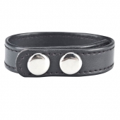 Кольцо на пенис SNAP COCK RING из искусственной кожи на клепках - BlueLine - в Петропавловске-Камчатском купить с доставкой