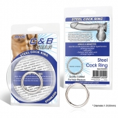 Стальное эрекционное кольцо STEEL COCK RING - 3.5 см. - BlueLine - в Петропавловске-Камчатском купить с доставкой