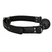 Черный кляп-шарик BALL GAG DIAMOND - Dream Toys - купить с доставкой в Петропавловске-Камчатском