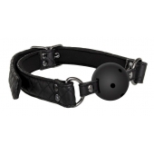 Черный кляп-шарик BALL GAG DIAMOND - Dream Toys - купить с доставкой в Петропавловске-Камчатском