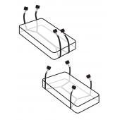 Фиксаторы для кровати WRAPAROUND MATTRESS RESTRAIN - Pipedream - купить с доставкой в Петропавловске-Камчатском