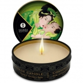 Массажная свеча Exotic Green Tea с ароматом зелёного чая - 30 мл. - Shunga - купить с доставкой в Петропавловске-Камчатском