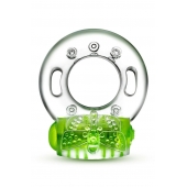 Зеленое эрекционное виброкольцо Arouser Vibrating C-Ring - Blush Novelties - в Петропавловске-Камчатском купить с доставкой
