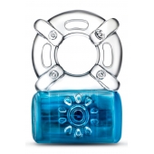 Синее эрекционное виброкольцо Pleaser Rechargeable C-Ring - Blush Novelties - в Петропавловске-Камчатском купить с доставкой