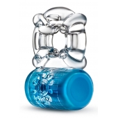 Синее эрекционное виброкольцо Pleaser Rechargeable C-Ring - Blush Novelties - в Петропавловске-Камчатском купить с доставкой