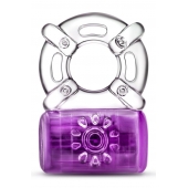 Фиолетовое эрекционное виброкольцо One Night Stand Vibrating C-Ring - Blush Novelties - в Петропавловске-Камчатском купить с доставкой