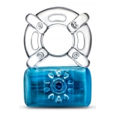 Синее эрекционное виброкольцо One Night Stand Vibrating C-Ring - Blush Novelties - в Петропавловске-Камчатском купить с доставкой