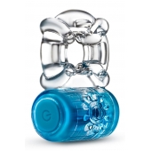 Синее эрекционное виброкольцо One Night Stand Vibrating C-Ring - Blush Novelties - в Петропавловске-Камчатском купить с доставкой