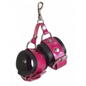 Розово-черный брелок  Наручники - Sitabella - купить с доставкой в Петропавловске-Камчатском