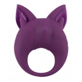 Фиолетовое перезаряжаемое эрекционное кольцо Kitten Kiki - Lola Games - в Петропавловске-Камчатском купить с доставкой