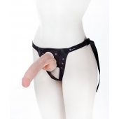 Реалистичный фаллос на поясе Harness - 20,5 см. - LOVETOY (А-Полимер) - купить с доставкой в Петропавловске-Камчатском