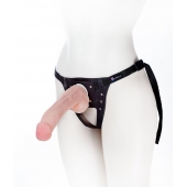 Податливый фаллос на трусиках Harness - 20,5 см. - LOVETOY (А-Полимер) - купить с доставкой в Петропавловске-Камчатском