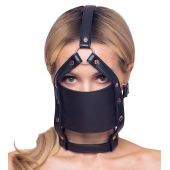 Черный намордник с кляпом-шаром Head Harness With A Gag - Orion - купить с доставкой в Петропавловске-Камчатском