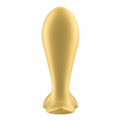 Золотистый анальный вибростимулятор Intensity Plug - Satisfyer - в Петропавловске-Камчатском купить с доставкой