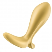 Золотистый анальный вибростимулятор Intensity Plug - Satisfyer - в Петропавловске-Камчатском купить с доставкой
