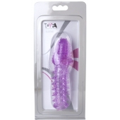 Фиолетовая насадка, удлиняющая половой член - 13,5 см. - Toyfa Basic - в Петропавловске-Камчатском купить с доставкой