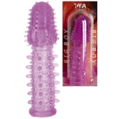 Фиолетовая насадка, удлиняющая половой член - 13,5 см. - Toyfa Basic - в Петропавловске-Камчатском купить с доставкой