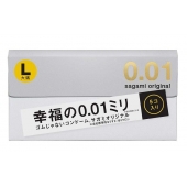 Презервативы Sagami Original 0.02 L-size увеличенного размера - 5 шт. - Sagami - купить с доставкой в Петропавловске-Камчатском