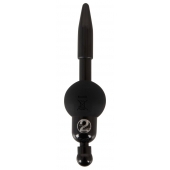 Черный уретральный вибростимулятор Vibrating Penis Plug - Orion - купить с доставкой в Петропавловске-Камчатском