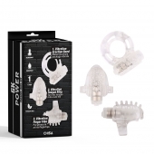 Набор из 3 прозрачных эрекционных колец с вибрацией Teasers Ring Kit - Chisa - в Петропавловске-Камчатском купить с доставкой