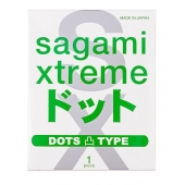 Презерватив Sagami Xtreme Type-E с точками - 1 шт. - Sagami - купить с доставкой в Петропавловске-Камчатском