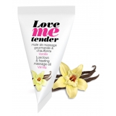 Съедобное согревающее массажное масло Love Me Tender Vanilla с ароматом ванили - 10 мл. - Love to Love - купить с доставкой в Петропавловске-Камчатском