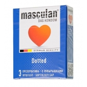 Презервативы с пупырышками Masculan Dotted - 3 шт. - Masculan - купить с доставкой в Петропавловске-Камчатском