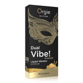 Съедобный гель Dual Vibe Pina Colada с эффектом вибрации и вкусом коктейля пина колада - 15 мл. - ORGIE - купить с доставкой в Петропавловске-Камчатском