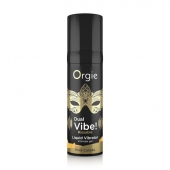 Съедобный гель Dual Vibe Pina Colada с эффектом вибрации и вкусом коктейля пина колада - 15 мл. - ORGIE - купить с доставкой в Петропавловске-Камчатском