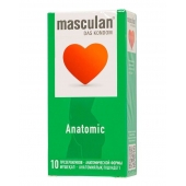 Презервативы анатомической формы Masculan Anatomic - 10 шт. - Masculan - купить с доставкой в Петропавловске-Камчатском