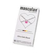 Ультрапрочные презервативы Masculan Ultra Safe Black - 10 шт. - Masculan - купить с доставкой в Петропавловске-Камчатском