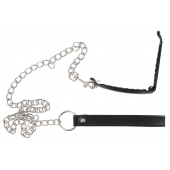 Зажим для половых губ с поводком Pussy Clamp With A Leash - Orion - купить с доставкой в Петропавловске-Камчатском