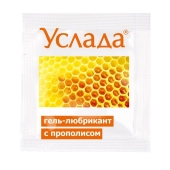 Гель-лубрикант «Услада с прополисом» - 3 гр. - Биоритм - купить с доставкой в Петропавловске-Камчатском