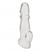 Прозрачная насадка для пениса Girthy Penis Enhancing Sleeve Extension - 17,1 см. - BlueLine - в Петропавловске-Камчатском купить с доставкой